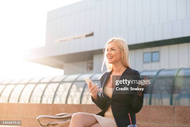 happy and smiling businesswoman portrait. - manhattan kansas stock pictures, royalty-free photos & images