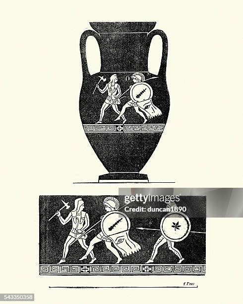 classical ancient greek urn - vase 幅插畫檔、美工圖案、卡通及圖標