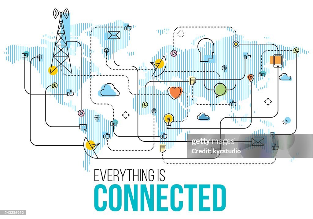 Everything Is Connected High-Res Vector Graphic - Getty Images