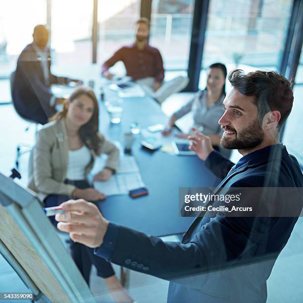 confianza en su capacidad de negocios - presentación comercial fotografías e imágenes de stock