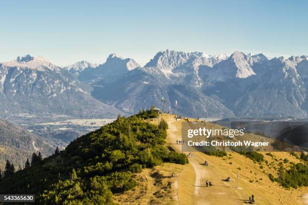 alps - mittenwald stock pictures, royalty-free photos & images