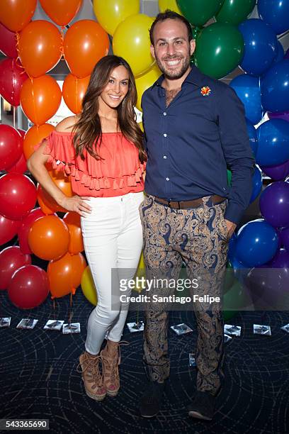 Aarin Spiegelman and Micah Jesse attend We Are Orlando Fundraiser at World Yacht - The Duchess on June 24, 2016 in New York City.