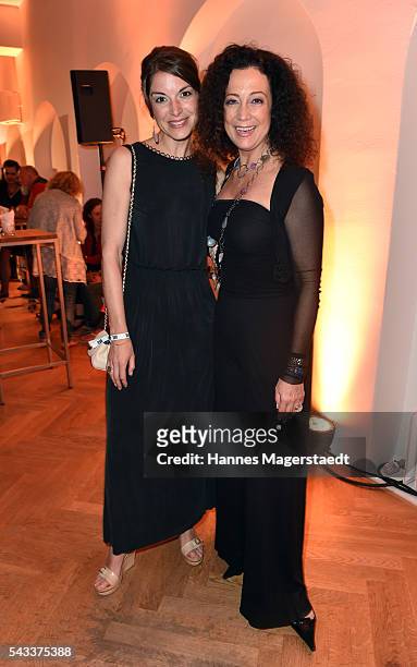 Bianca Hein and Barbara Wussow attend the UFA Fiction Reception during the Munich Film Festival 2016 at Cafe Reitschule on June 27, 2016 in Munich,...