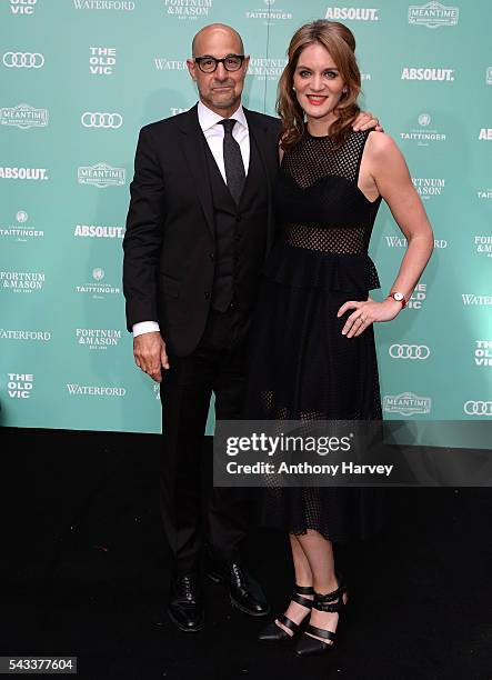 Stanley Tucci and Felicity Blunt attend The Old Vic Summer Gala at The Brewery on June 27, 2016 in London, England.