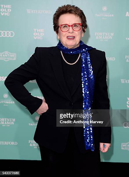 Billie Jean King attends The Old Vic Summer Gala at The Brewery on June 27, 2016 in London, England.