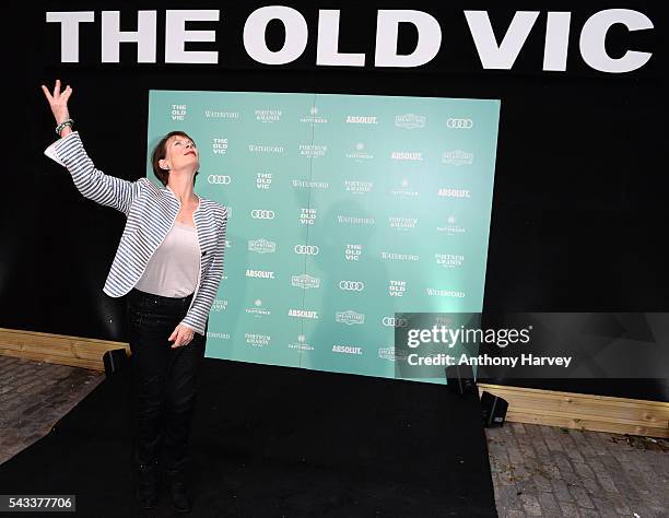 Celia Imrie attends The Old Vic Summer Gala at The Brewery on June 27, 2016 in London, England.