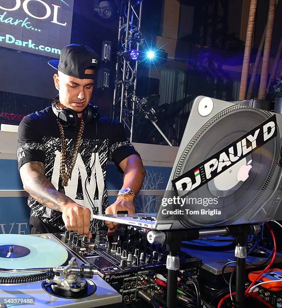 Paul 'Pauly D' DelVecchio performs at The Pool After Dark at The Pool After Dark at Harrah's Resort on Saturday June 25, 2016 in Atlantic City, New...