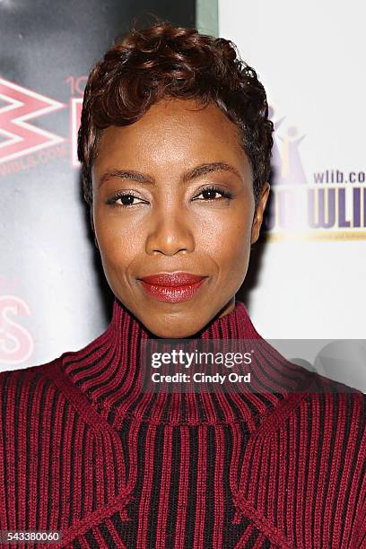 Wlib Actress Heather Headley attends as WBLS 107.5 and 1190 WLIB celebrate ...