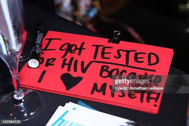 General view of atmosphere at The Elizabeth Taylor AIDS Foundation Co-hosts National HIV testing Day With The CDC's Act Against AIDS at The Abbey in...