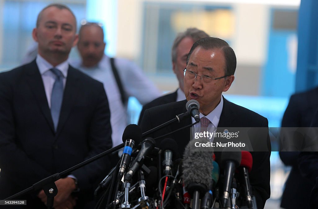 U.N. Secretary-General Ban Ki-moon in Gaza City