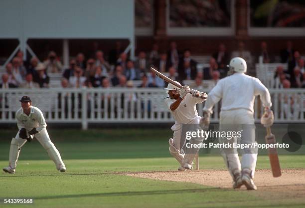 Aravinda de Silva batting for Kent during his innings of 112 in the Benson and Hedges Cup Final between Kent and Lancashire at Lord's Cricket Ground,...