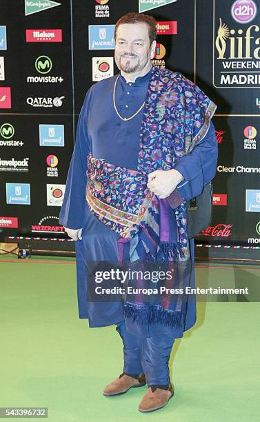 Nitin Mukesh attend IIFA Awards green carpet during the 17th edition of IIFA Awards, the International Indian Film Academy Awards, at Ifema on June...