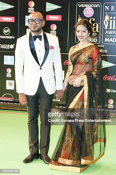 Benny Dayal attends IIFA Awards green carpet during the 17th edition of IIFA Awards, the International Indian Film Academy Awards, at Ifema on June...
