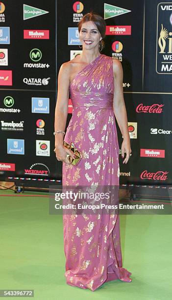 Arantxa del Sol attends IIFA Awards green carpet during the 17th edition of IIFA Awards, the International Indian Film Academy Awards, at Ifema on...