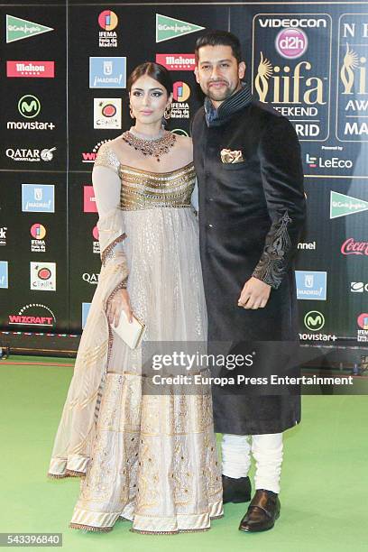 Aftab Shivdasani attend IIFA Awards green carpet during the 17th edition of IIFA Awards, the International Indian Film Academy Awards, at Ifema on...