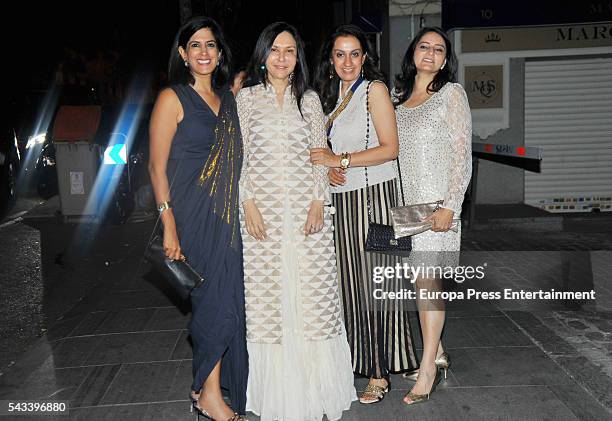 Bollywood stars attend dinner during the 17th edition of IIFA Awards, the International Indian Film Academy Awards, at Ifema on June 25, 2016 in...