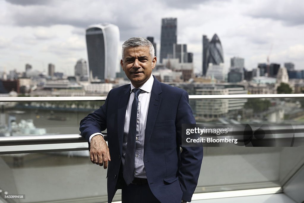 London Mayor Sadiq Khan Interview At City Hall