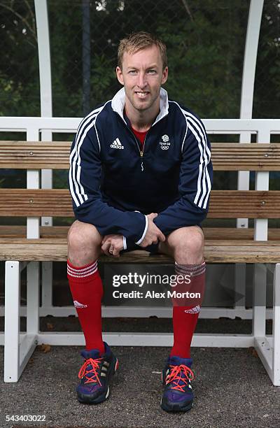 Team GB captain Barry Middleton during the Announcement of Hockey Athletes Named in Team GB for the Rio 2016 Olympic Games at the Bisham Abbey...