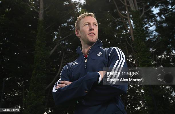 Team GB captain Barry Middleton during the Announcement of Hockey Athletes Named in Team GB for the Rio 2016 Olympic Games at the Bisham Abbey...