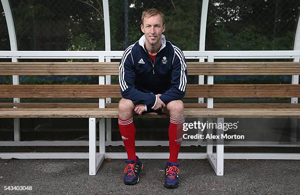 Team GB captain Barry Middleton during the Announcement of Hockey Athletes Named in Team GB for the Rio 2016 Olympic Games at the Bisham Abbey...