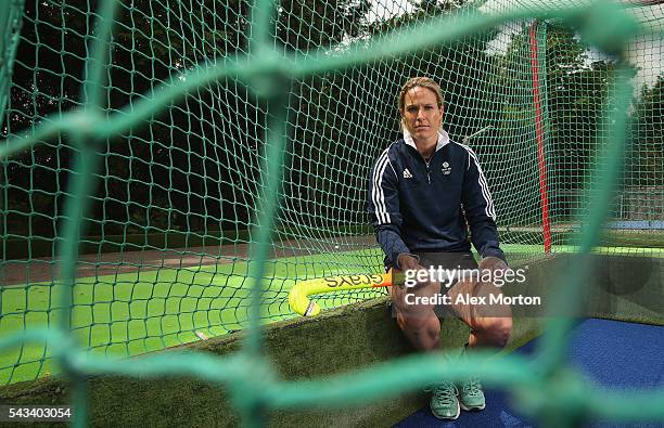 Crista Cullen of Team GB during the Announcement of Hockey Athletes Named in Team GB for the Rio 2016 Olympic Games at the Bisham Abbey National...