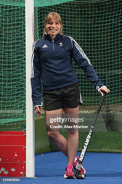 Team GB captain Kate Richardson-Walsh during the Announcement of Hockey Athletes Named in Team GB for the Rio 2016 Olympic Games at the Bisham Abbey...