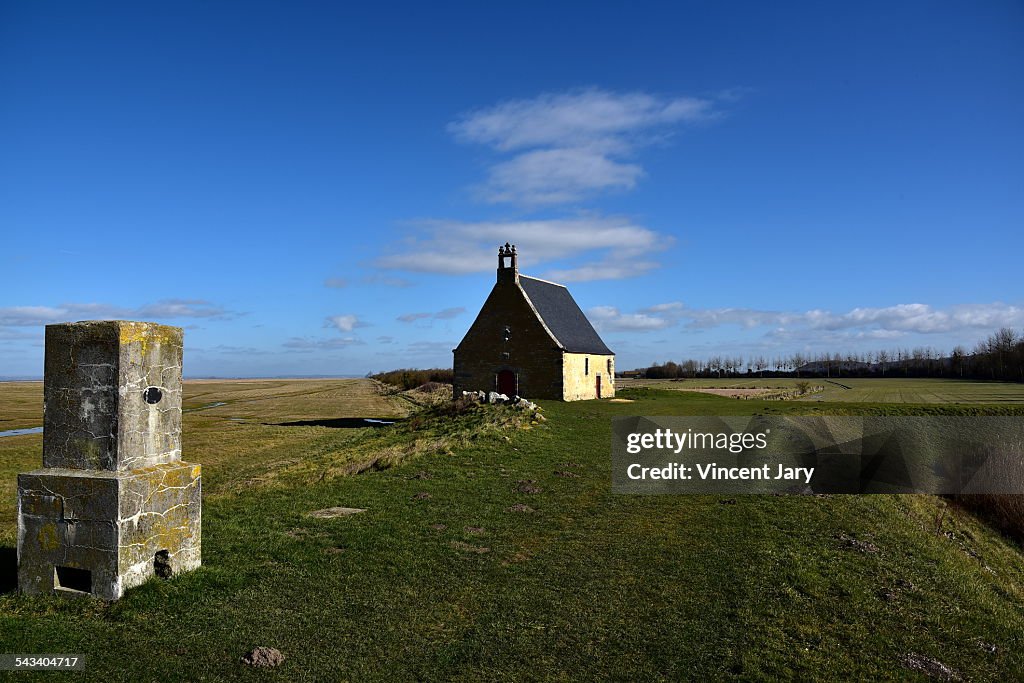 Saint Anne chapel Mont saint Michel bay