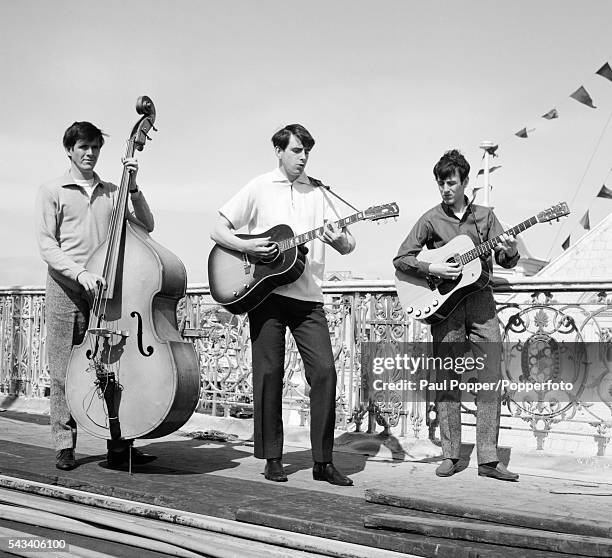 The Bachelors in Blackpool, circa 1966. Left to right: John Stokes, Declan McCluskey, Conleth McCluskey.