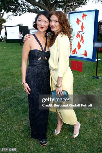 Fleur Pellerin and Aurelie Saada attend Fred Jeweler Celebrates 80 Years of Creation at Hotel Cap Estel in Eze, France on June 23, 2016.