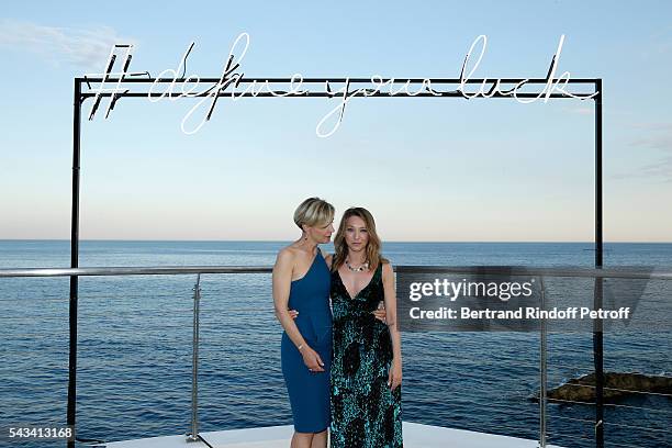 Melita Toscan du Plantier and Laura Smet attend Fred Jeweler Celebrates 80 Years of Creation at Hotel Cap Estel in Eze, France on June 23, 2016.