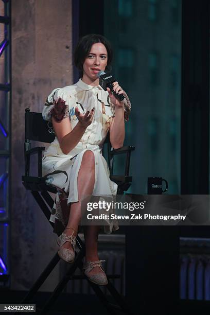 Actress Rebecca Hall attends AOL Build Presents: "The BFG" at AOL Studios In New York on June 28, 2016 in New York City.