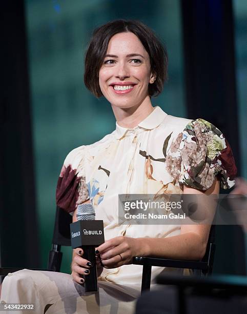 Actress Rebecca Hall visits AOL Build to discuss "The BFG" at AOL Studios In New York on June 28, 2016 in New York City.