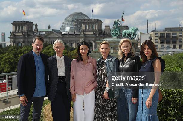 Members of the Fashion Council Germany Marcus Kurz, Christiane Arp, Annita Tillmann, Claudia Hofmann, Marie-Louise Berg and Mandie Bienek at the...