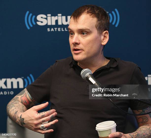 Matt Skiba of Blink-182 visits SiriusXM Townhall at SiriusXM Studio on June 28, 2016 in New York City.