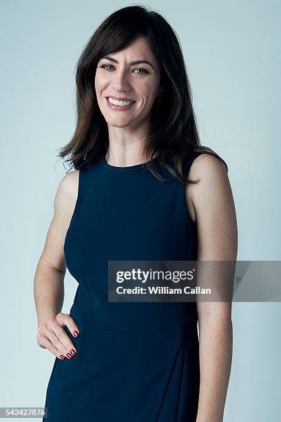 Actress Maggie Siff is photographed for Los Angeles Times on May 9, 2016 in Los Angeles, California.