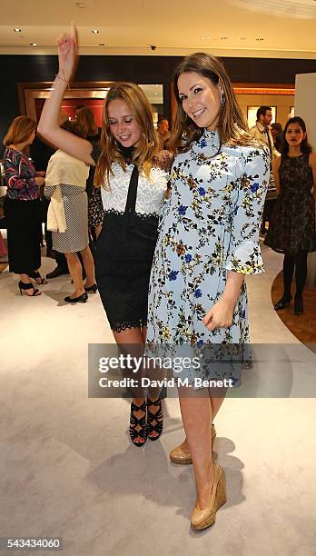Daisy Jenks and Olivia Perry attend the Mappin & Webb Flagship Opening, celebrating the announcement of Gabriella Wilde as the new brand ambassador...