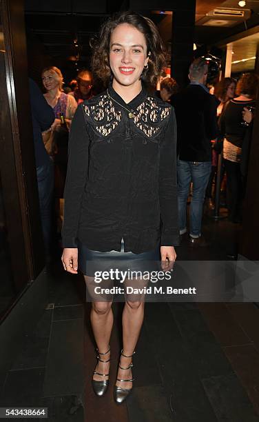 Jessica Brown Findlay attends the press night after party for "1984" at The Mint Leaf on June 28, 2016 in London, England.