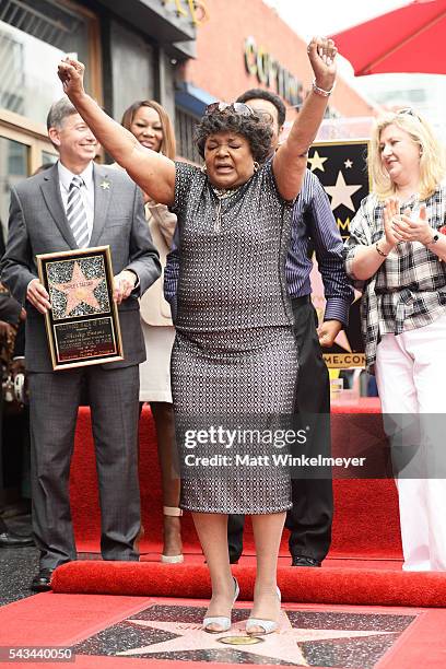 Recording artist Shirley Caesar attends a ceremony honoring her with a Star on The Hollywood Walk of Fame on June 28, 2016 in Hollywood, California.