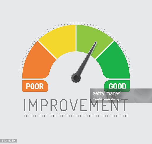 improvement chart - perfect timing stock illustrations