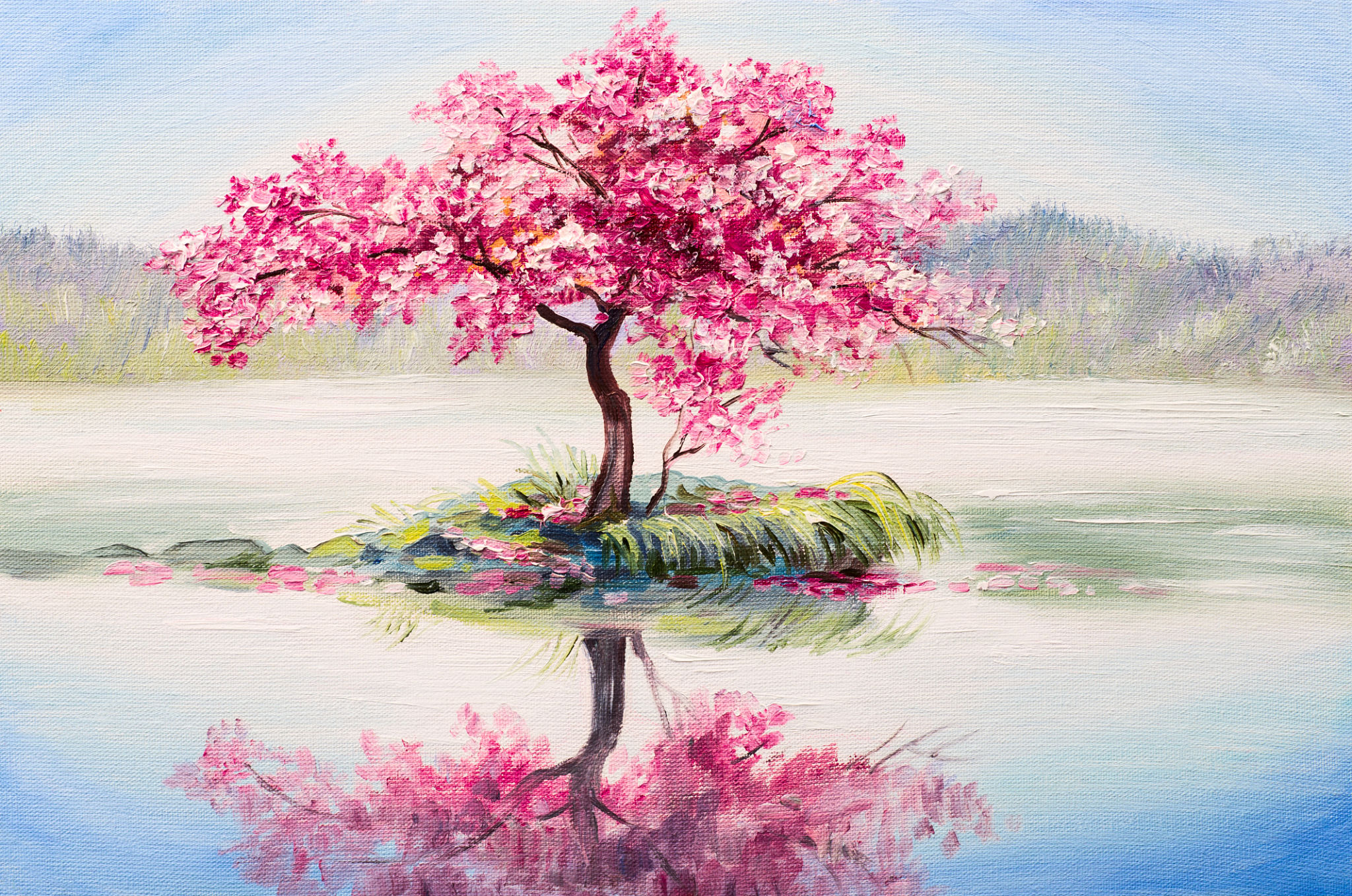 cherry blossoms art