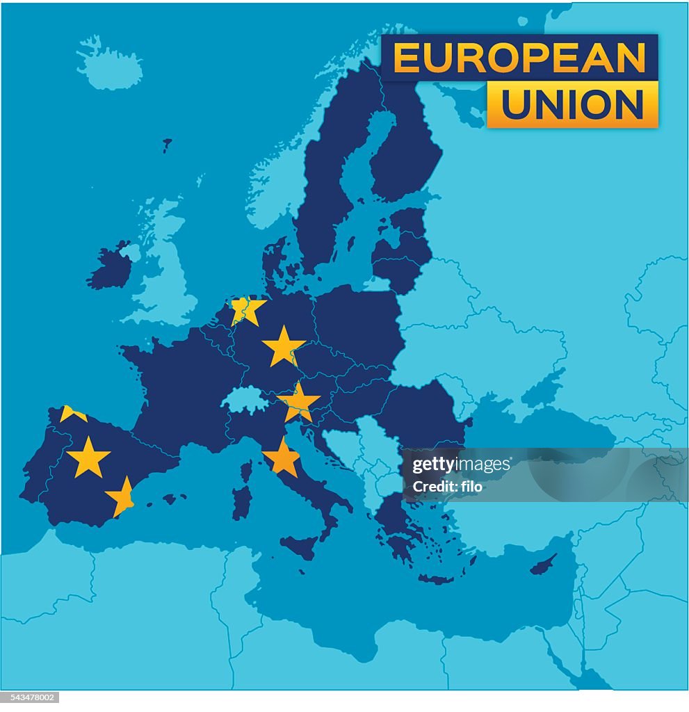 Europäischen Union Karte