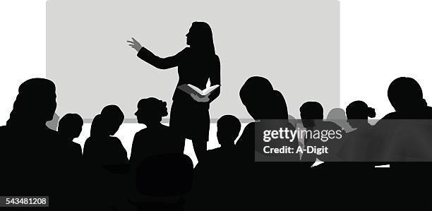 ilustrações de stock, clip art, desenhos animados e ícones de universidade de lição - apresentação discurso