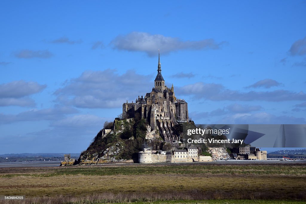 Mont Saint Michel landscape UNESCO France