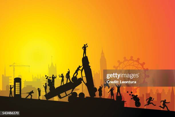 drunk london - brexit illustration stock illustrations