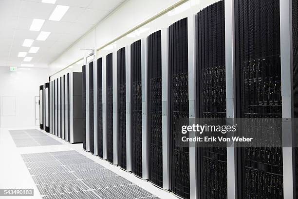 details of a modern server room - server stock-fotos und bilder