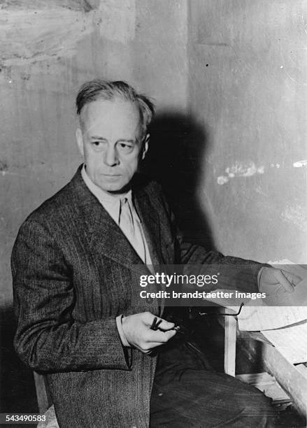 Nuremberg Trials. Joachim von Ribbentrop in his cell. Joachim von Ribbentrop was Foreign Minister of the German Reich from 1938 until 1945. A...