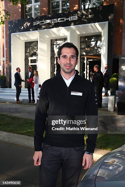 Le Mans winner 2016 Neel Jani attends the World Premiere Of New Porsche Panamera on June 28, 2016 in Berlin, Germany.