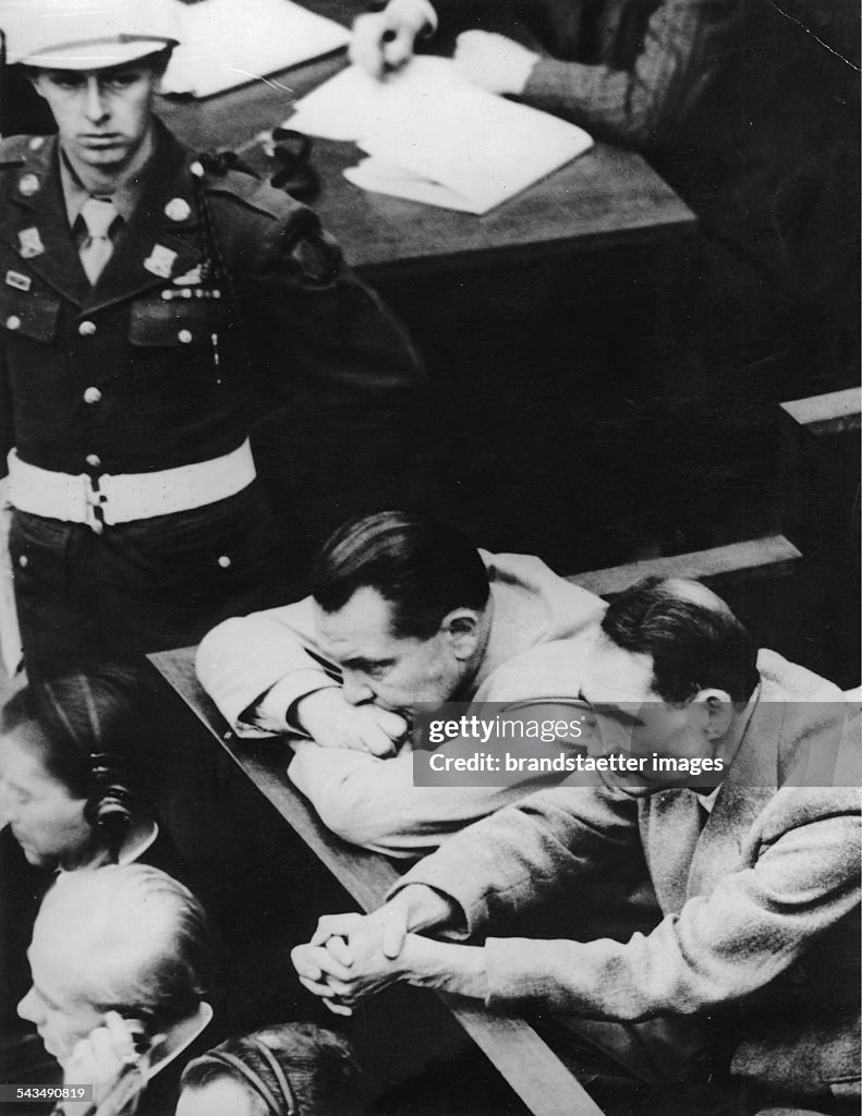 Goering And Hess In The Dock