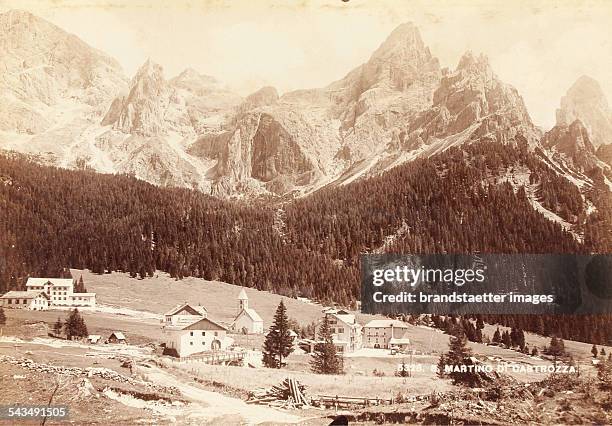 San Martino di Castrozza / Trentino. General view. 1897. Photograph.