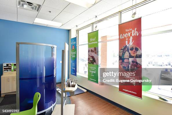 Ww Sign Weight Watchers signage displayed at a Weight Watchers meeting room ...